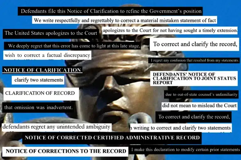 May contain a sculpture and text about a legal notice.