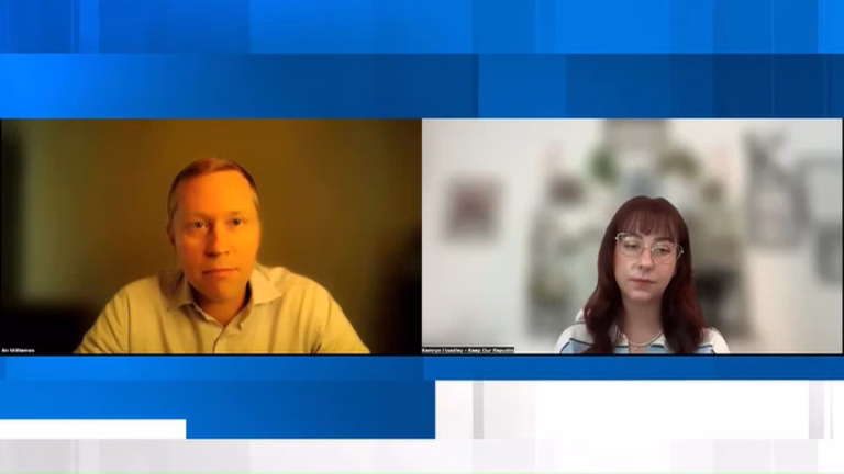 May contain two people in a video call.